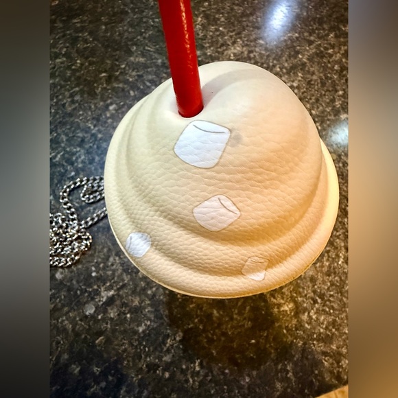 NWT! Skinnydip London Red Hot Cocoa Chocolate Silver Chain Crossbody Bag - Picture 4 of 12